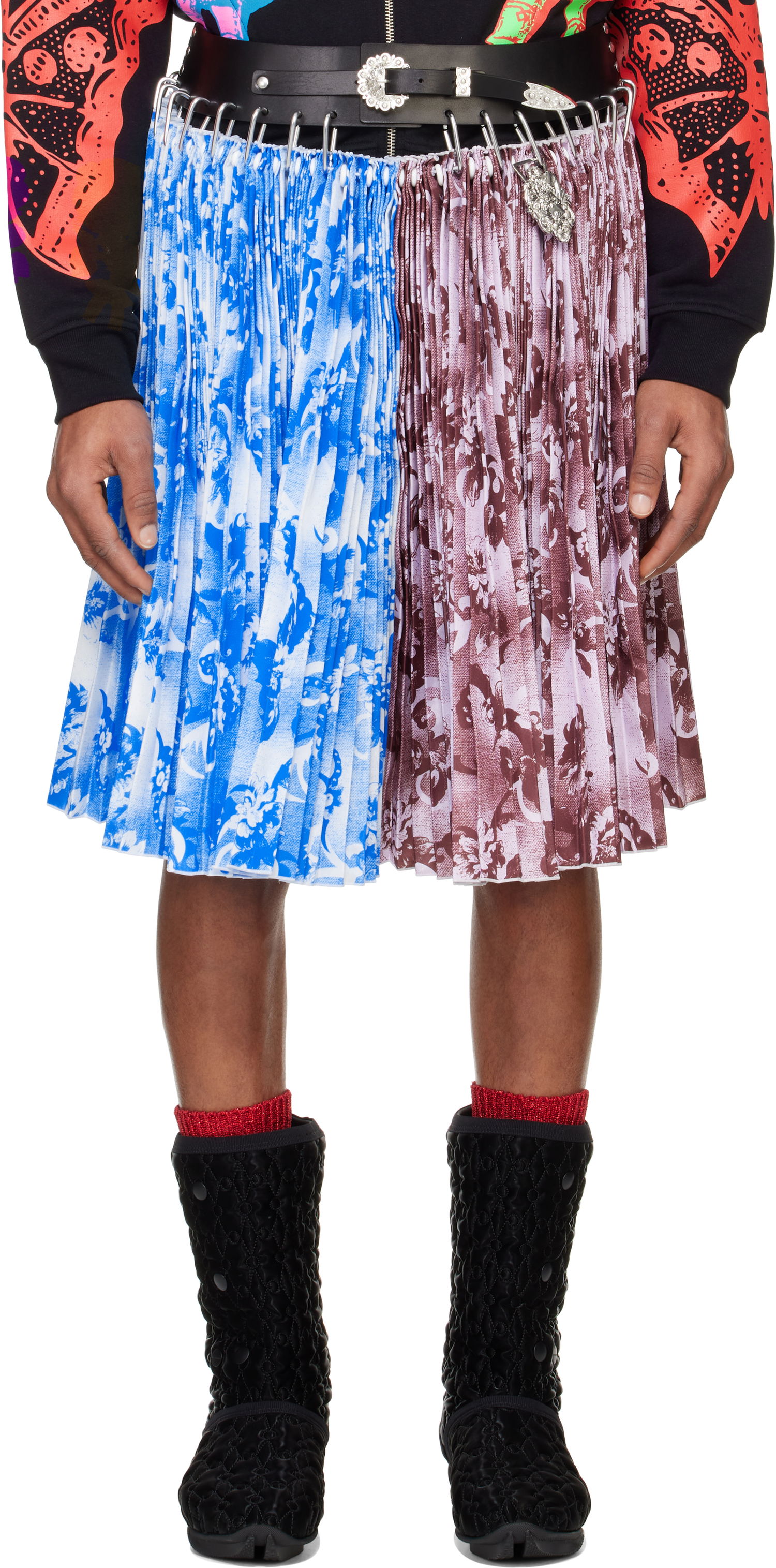 Nederdel Chopova Lowena Chopova Lowena Carabiner Knee Pleated Skirt Flerfarvet | 3250, 0