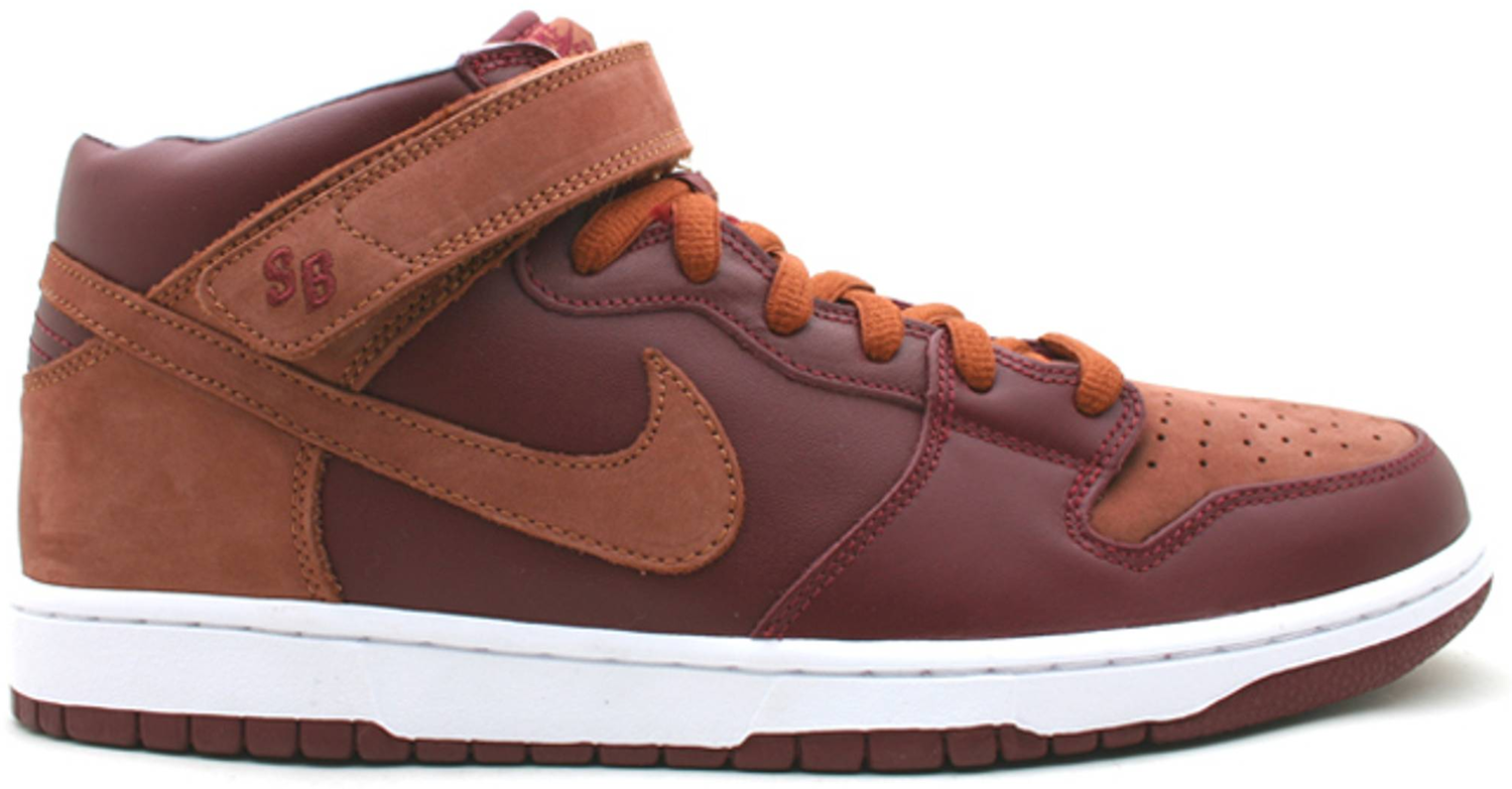 Sneakers og sko Nike SB SB Dunk Mid Team Red Pony Brun | 314383-621, 0