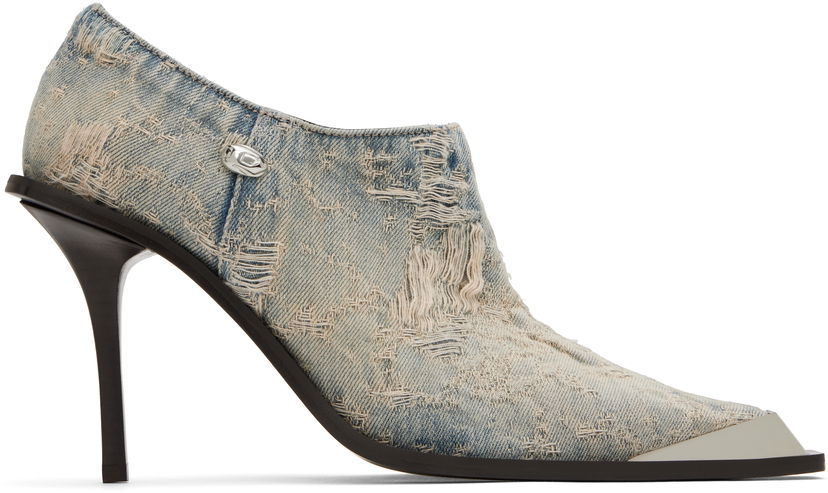 Kjole Diesel Diesel D-Tona Sc Denim Heeled Boots Blå | Y03531 P8011 D-TONA D-TONA SC