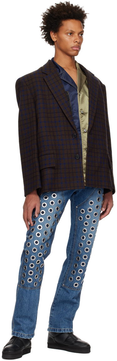 Jakke We11done Check Blazer Brun | WD-JK3-22-102-M-BR, 3