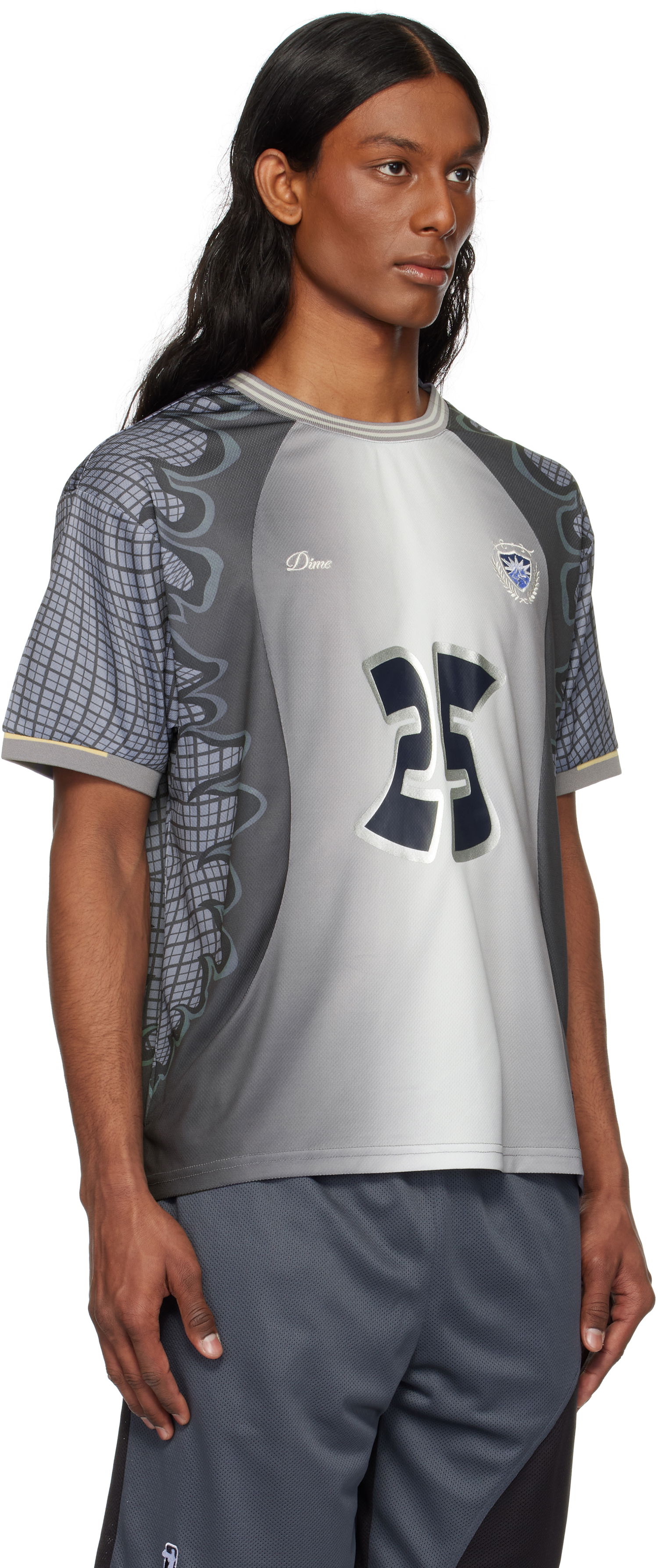 Jersey Dime Dime Holy Flame Jersey T-Shirt Grå | DIME2SP257SIL, 1
