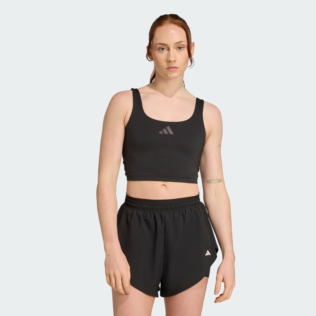 Tanktop adidas Performance Power Light Support Training Tank Top Sort | JZ6030, 0