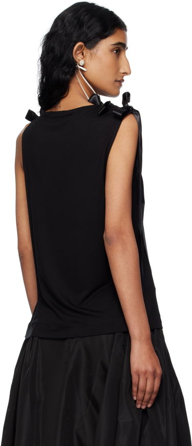 Tanktop Simone Rocha Simone Rocha Bow Ribbon Tail Tank Top Sort | 5366 0571, 2
