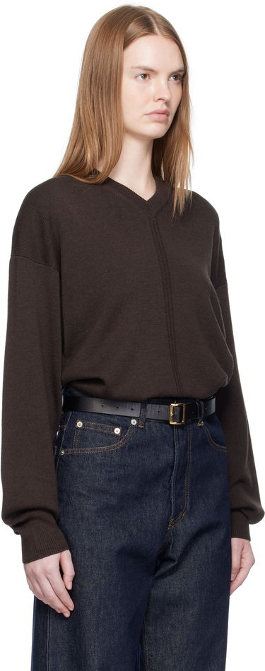 Sweater LEMAIRE LEMAIRE V-Neck Sweater Sort | TO1430 LK087, 4