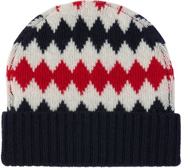 Beanie Moncler Argyle Beanie Rød | J29513B00008M1241, 1