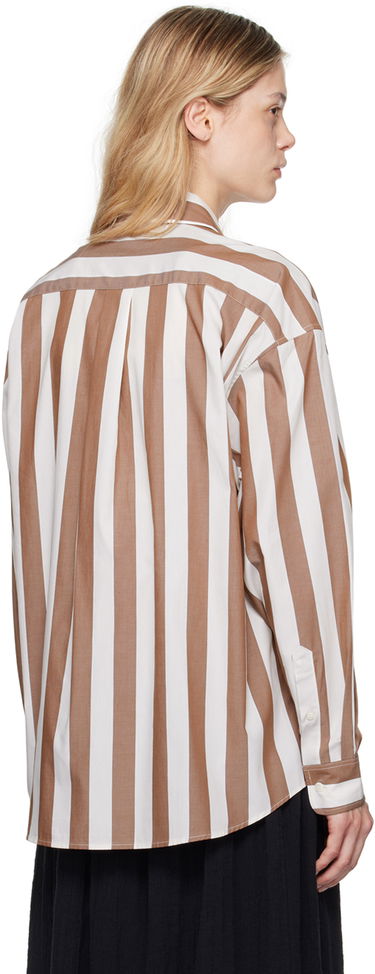 Skjorte Baserange Loose Striped Shirt Brun | SHLOL-PO-AU24, 2