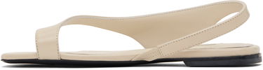 Skopleje TOTEME TOTEME Naplack Leather Thong Sandals Beige | 252-WAS0202-LE0020, 2
