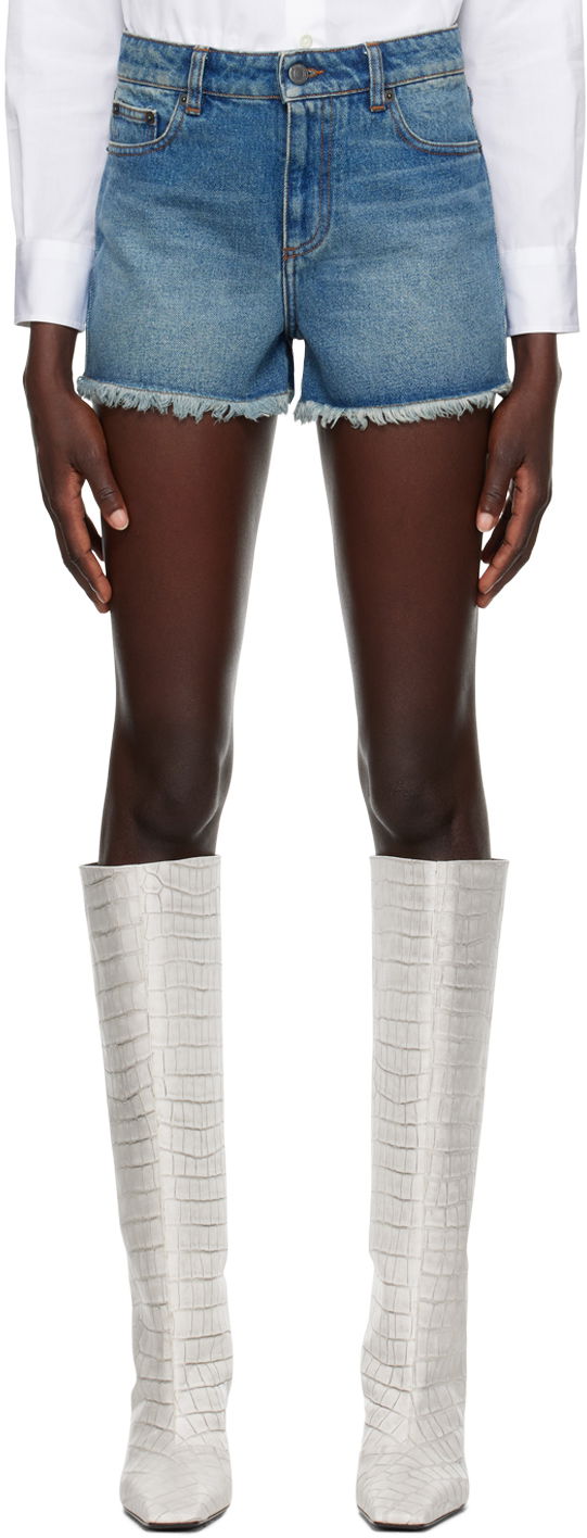 Shorts AMI Five Pockets Shorts Blå | FSO104.DE0001, 0