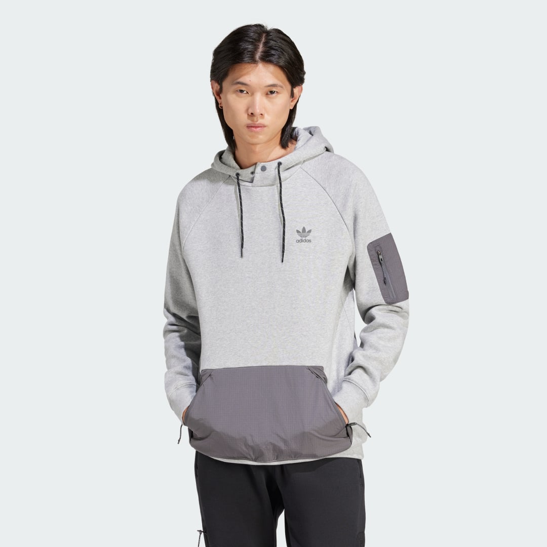 Sweatshirt adidas Originals Hoodie Grå | IZ3279, 1