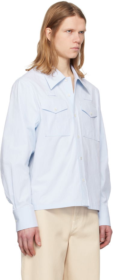 Skjorte LANVIN Lanvin Loose-Fit Utility Shirt Blå | RM-SI0012-6043-P25, 1
