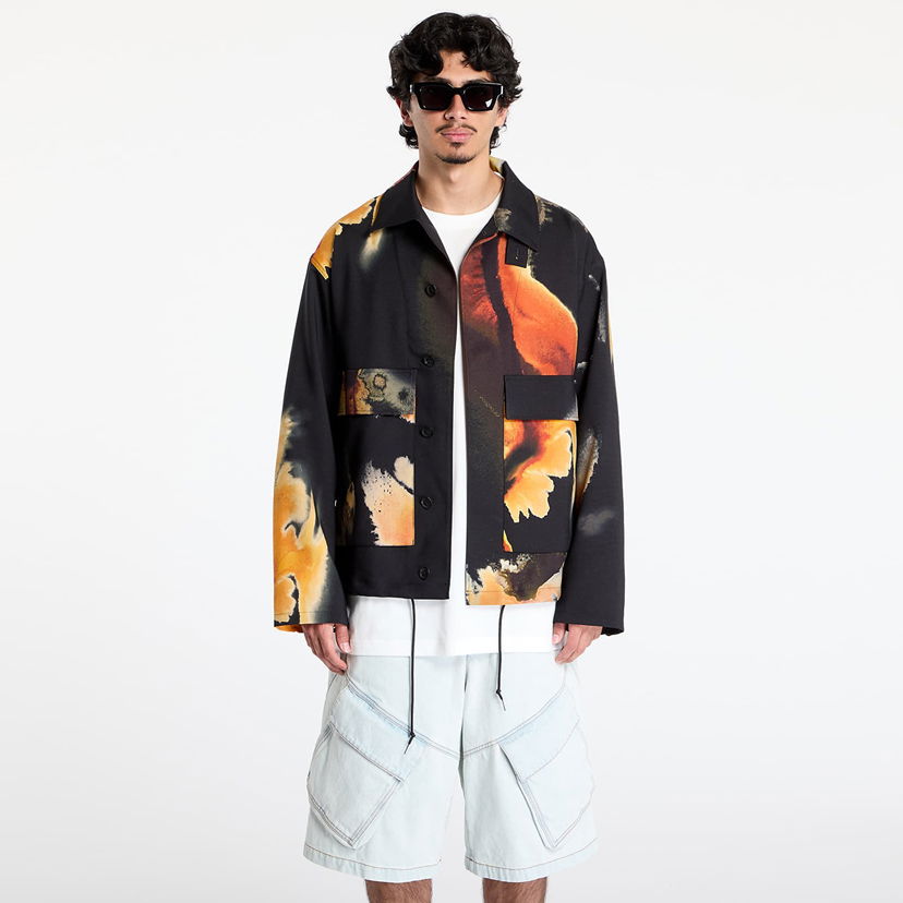 Jakke Y-3 Y-3 AOP Sport Uniform Coach Jacket Sort | KA9633