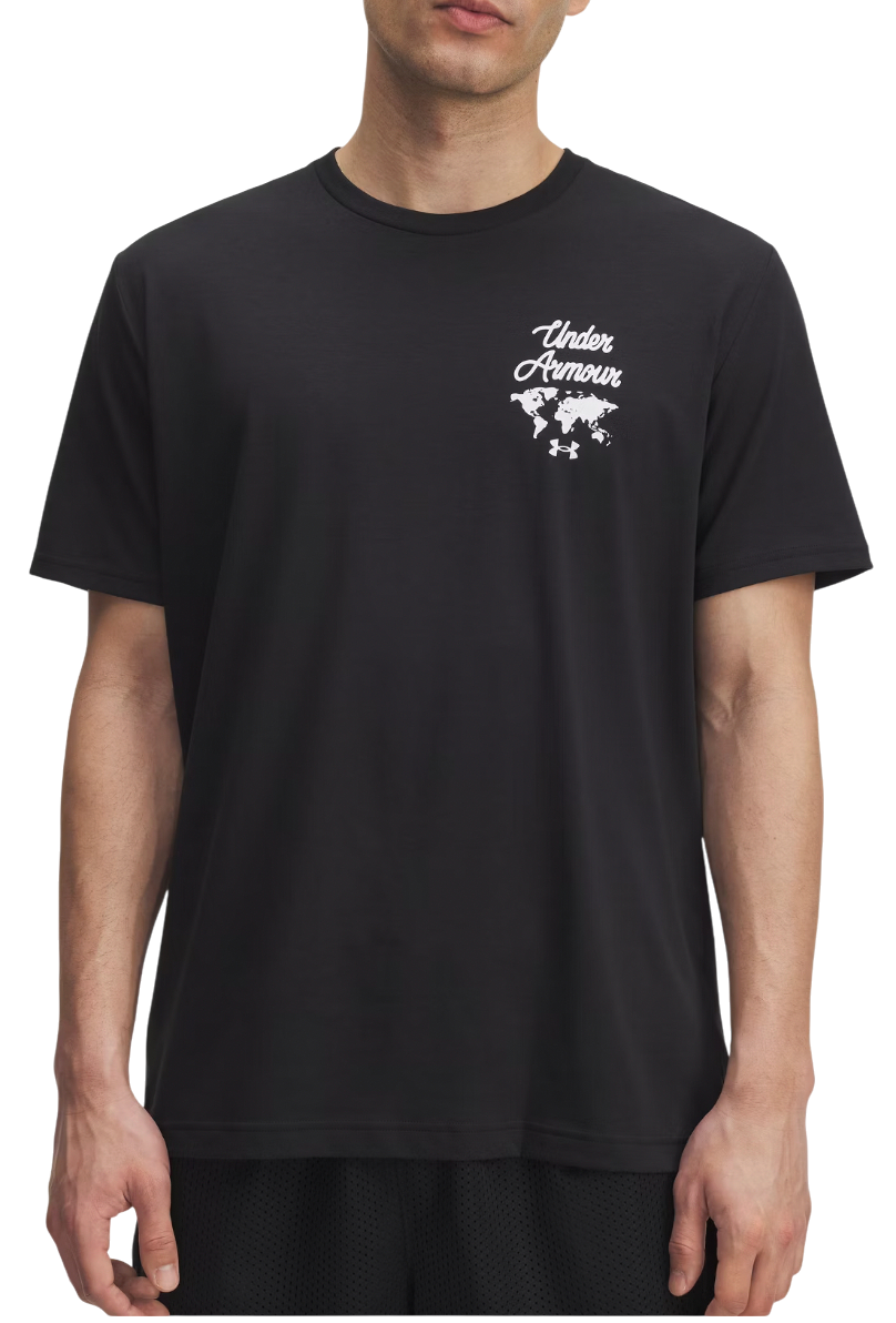 T-shirt Under Armour T-Shirt World Map Sports Wordmark Sort | 6004143-001