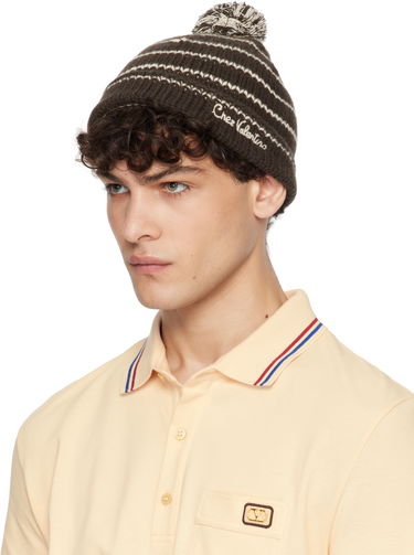 Beanie Valentino 'Chez ' Knitted Wool Beanie Sort | 6Y2HB02JSNW, 3