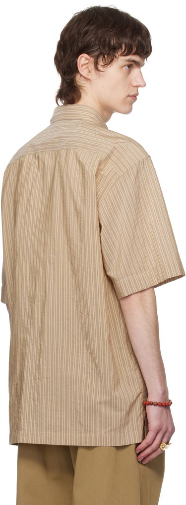 Skjorte Dries Van Noten Dries Van Noten Striped Two-Pocket Shirt Beige | 251-020706-1524, 2