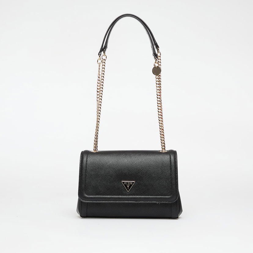 Håndtaske GUESS Guess Noelle II Convertible Crossbody Flap Bag Sort | HWZG9672210-BLA