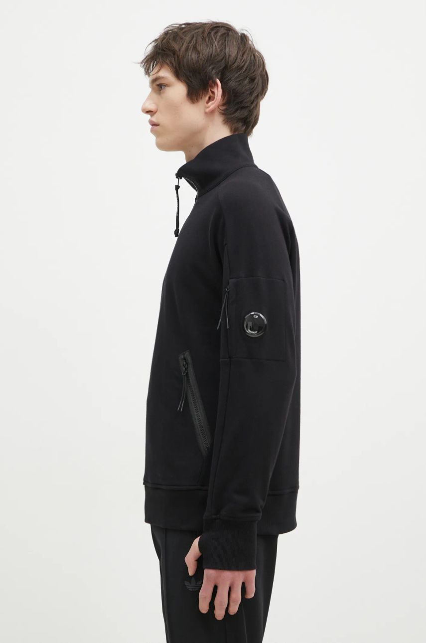 Sweatshirt C.P. Company Diagonal Raised Fleece Half-Zipped Sweatshirt Sort | 17CMSS027A005086W, 1