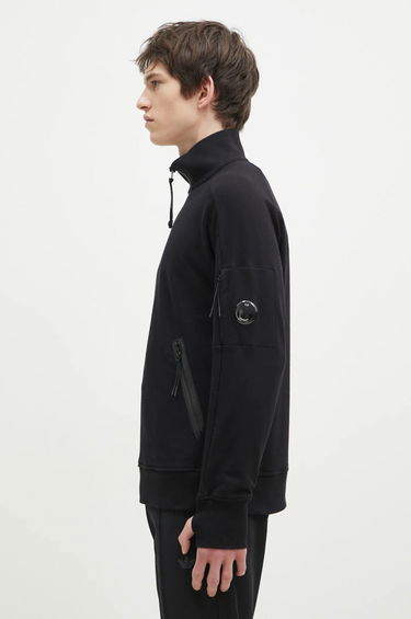 Sweatshirt C.P. Company Diagonal Raised Fleece Half-Zipped Sweatshirt Sort | 17CMSS027A005086W, 1
