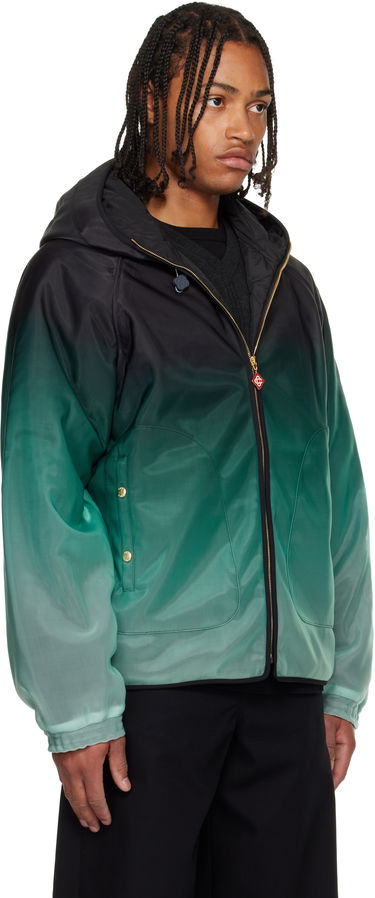 Vindjakke Casablanca Casablanca Gradient Technical Windbreaker Jacket, Size Small Grøn | MPF25-JK-394-01, 4