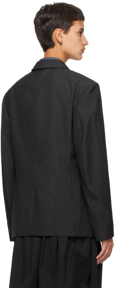 Jakke LEMAIRE Soft Tailored Double-Breasted Blazer Sort | JA1017 LF414, 2