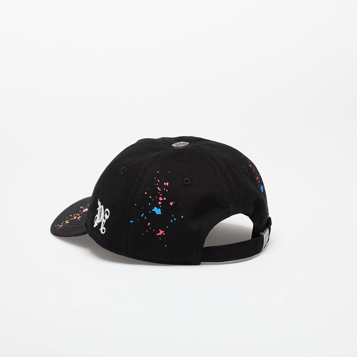 Kasket Palm Angels Palm Angels Curved Logo Painted Cap Sort | PMLB104F25FAB0011084, 1