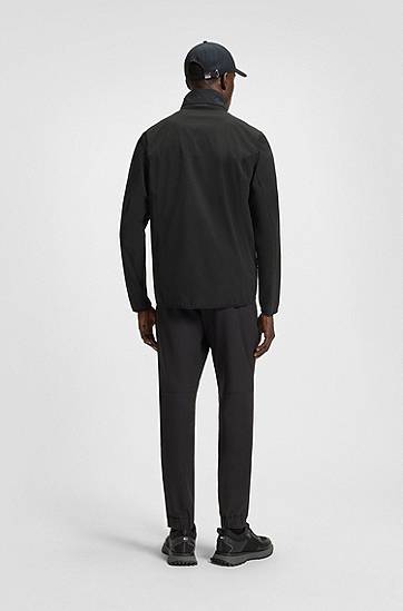 Vindjakke BOSS Super-Stretch Water-Repellent Jacket Sort | 50533773, 1