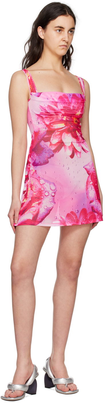 Kjole Miaou Miaou Ginger Floral Print Mini Dress Lyserød | 5018PM1DYR, 3