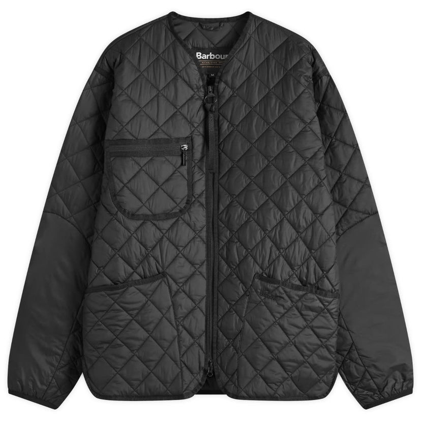 Puffer jakke Barbour Heritage Liddesdale Liner Quilted Jacket Sort | MQU1788BK11