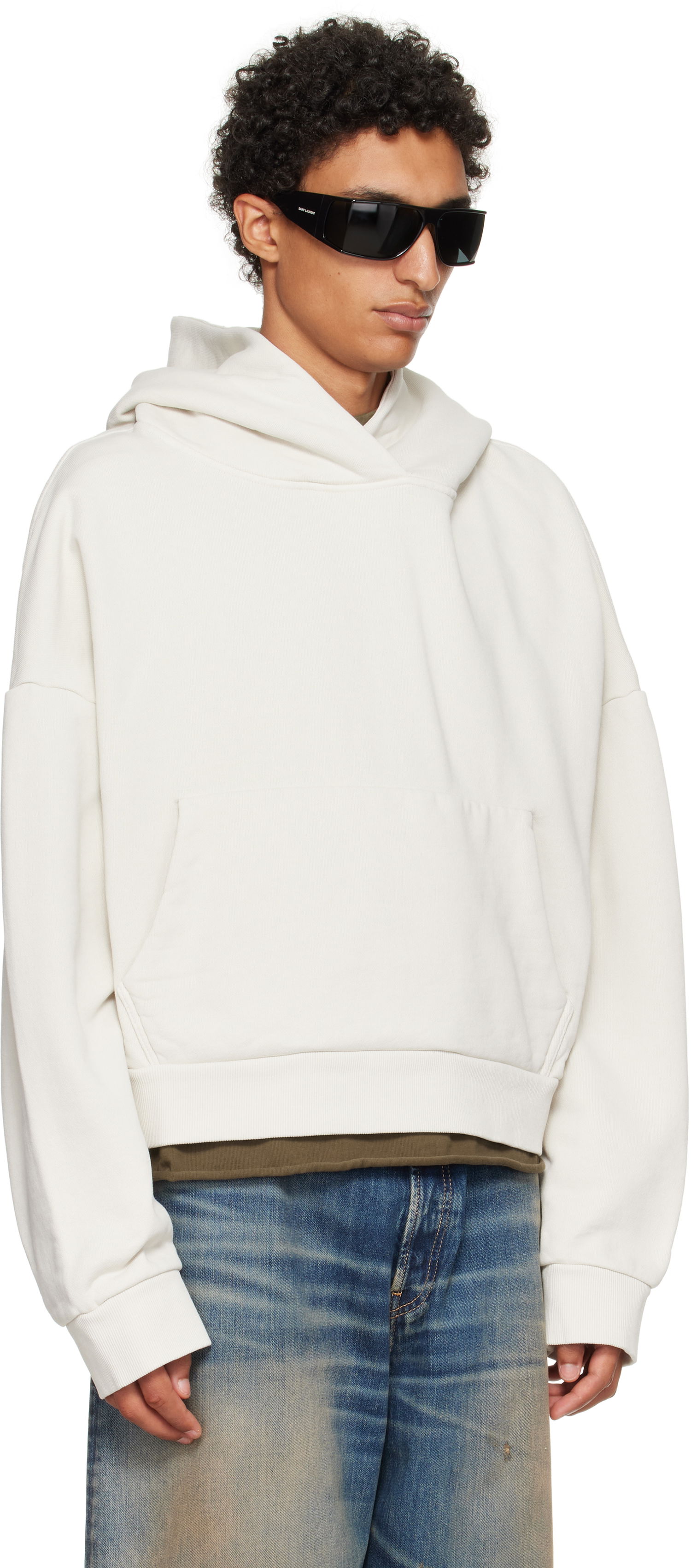 Sweatshirt Entire Studios Heavy Hoodie Beige | ES2125RI, 1