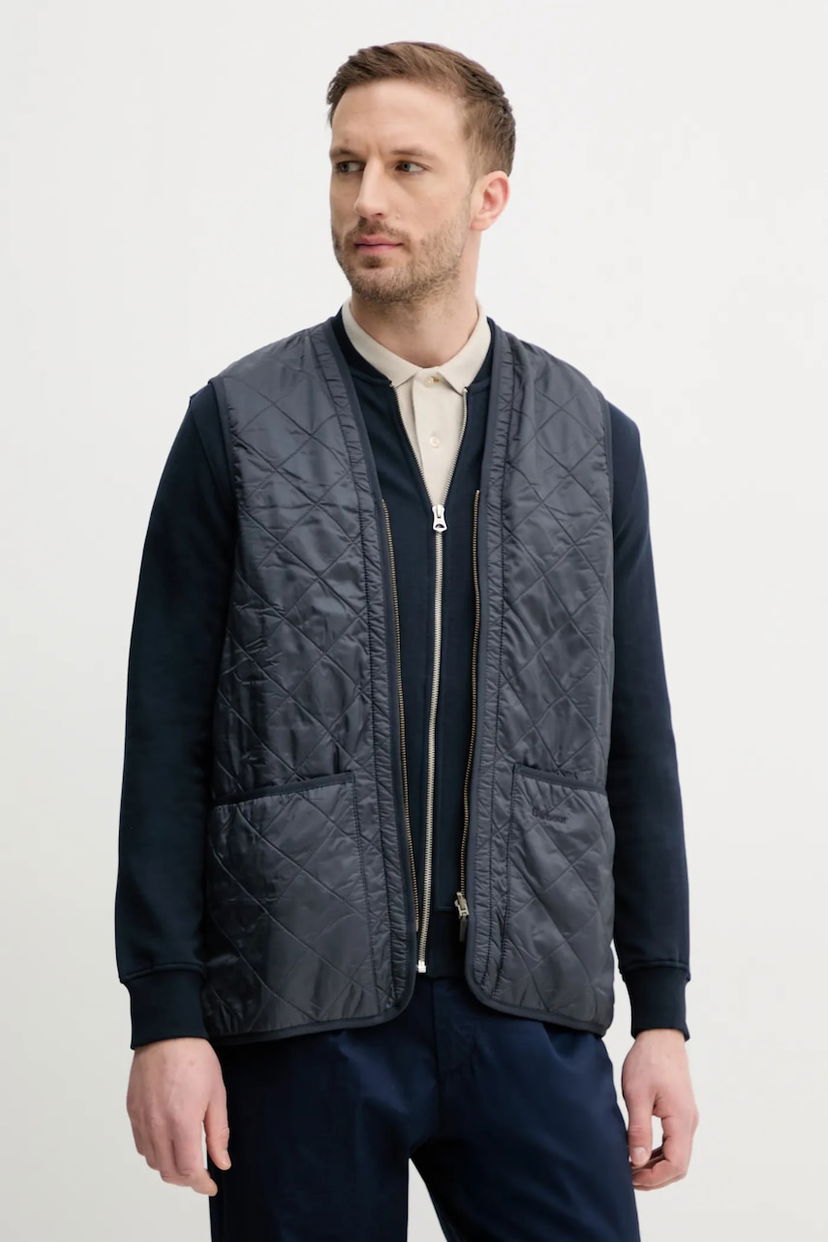 Vest Barbour Barbour Polarquilt Zip-In Liner Vest Mørkeblå | MLI0002