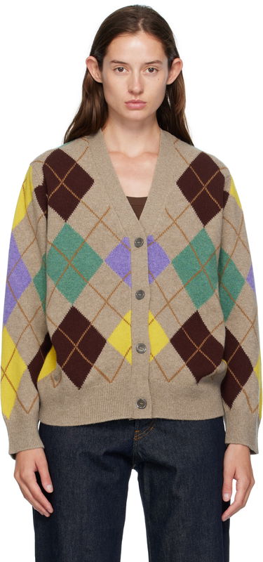 Sweater &Daughter &Daughter Ava Argyle Cardigan Beige | WL24206, 0