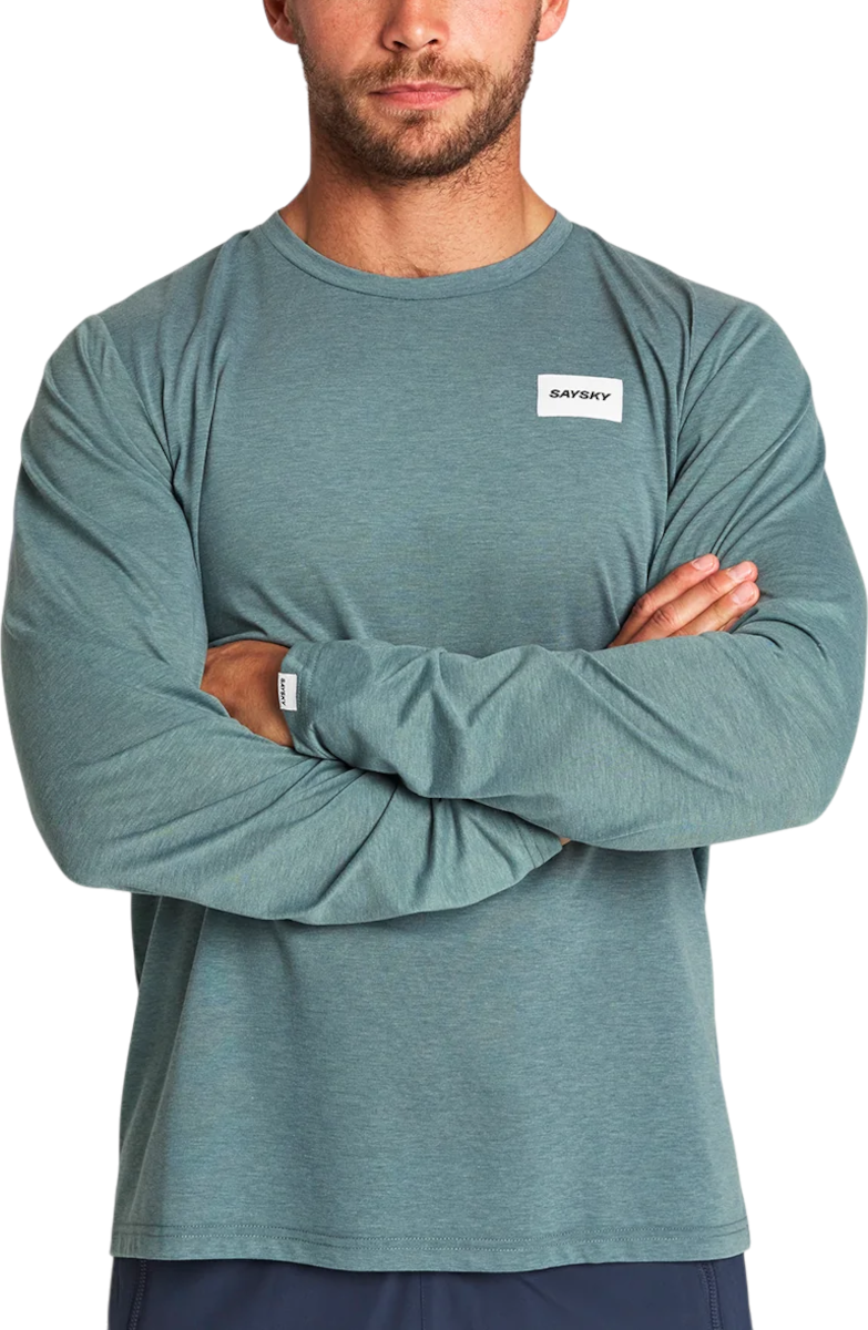 T-shirt Saysky Clean Motion Long Sleeve Grøn | omrls51c2015-omrls51c2015, 0
