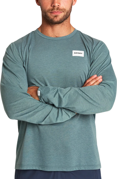 T-shirt Saysky Clean Motion Long Sleeve Grøn | omrls51c2015-omrls51c2015, 0