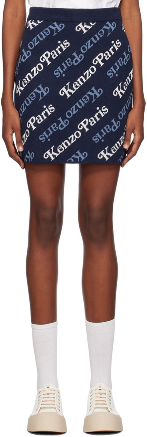 Nederdel KENZO VERDY x Paris Miniskirt Mørkeblå | FE52JU4573CB