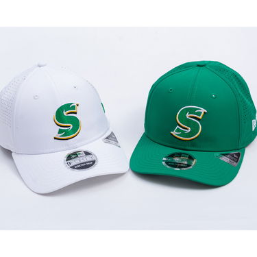 Kasket New Era Saskatchewan Roughriders STNGER 9FORTY Stretch-Snap Cap One Size (56-59 cm) Hvid | 60756698, 4