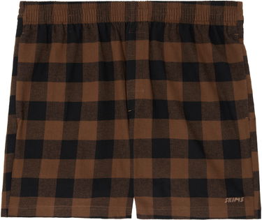 Boksere SKIMS SKIMS Flannel Sleep Shorts Brun | BO-BOX-6005M, 0