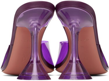 Skopleje Amina Muaddi Amina Muaddi Lupita Glass Slipper Heeled Sandals Lilla | LUPITA GLASS SLIPPER CL PLEXI PV, 1