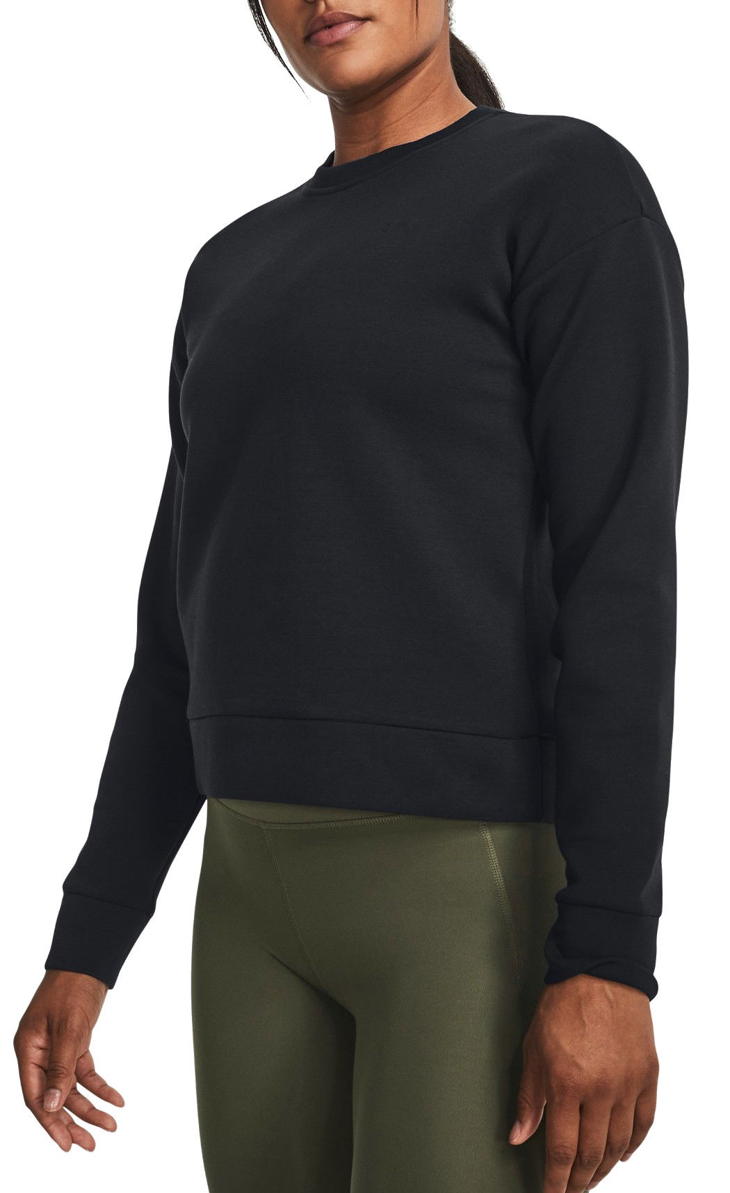 Sweatshirt Under Armour Unstoppable Fleece Crewneck Sort | 1379835-001, 0