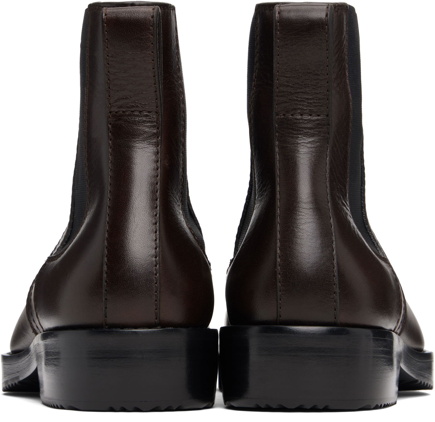 Sneakers og sko Dries Van Noten Dries Van Noten Leather Chelsea Boots Brun | 252-021703-105, 1