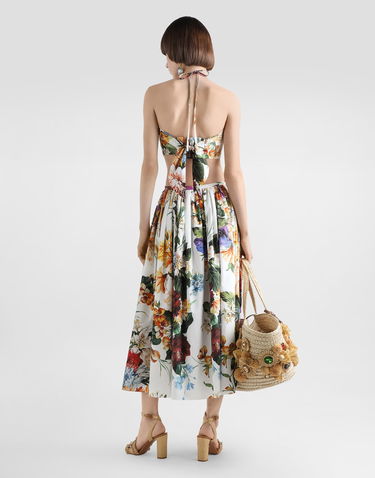 Nederdel Dolce & Gabbana Dolce & Gabbana Flower-Bouquet Print Midi Skirt Flerfarvet | F4CNZTHS5TRHA5PC, 2