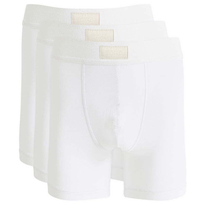 Boksere SKIMS 5" Boxer Brief 3-Pack Hvid | BO-BBR-5635M-CH