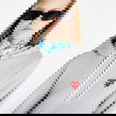 Sweatshirt Comme des Garçons PLAY Hoodie Grå | AZT169-051-1 grey, 3