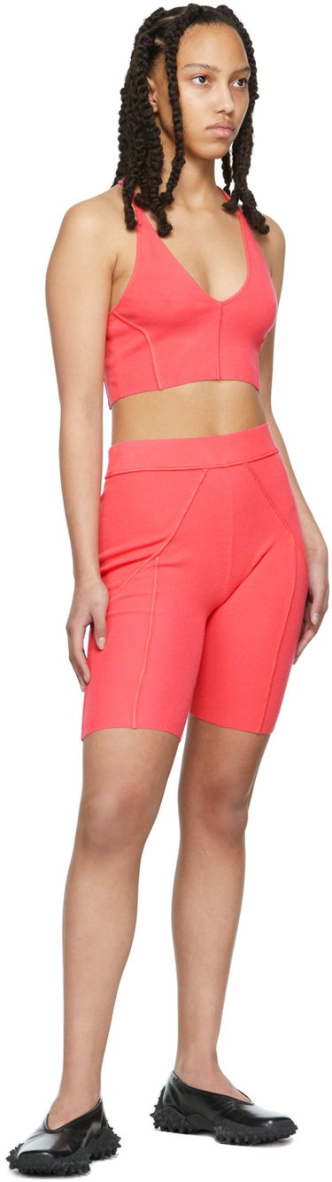 Tanktop Helmut Lang Helmut Lang Ribbed Bra Top Lyserød | M02HW712, 3