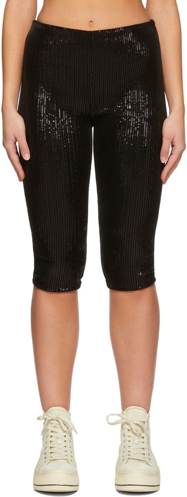 Leggings We11done We11done Sequin Cycling Shorts Sort | WD-PT1-22-295-W-BK, 0
