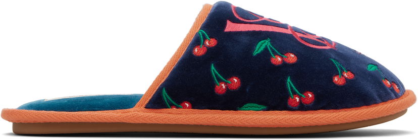 Sneakers og sko Valentino Valentino Garavani Ta Chambre Slippers Mørkeblå | 7Y2S0J88SNJ