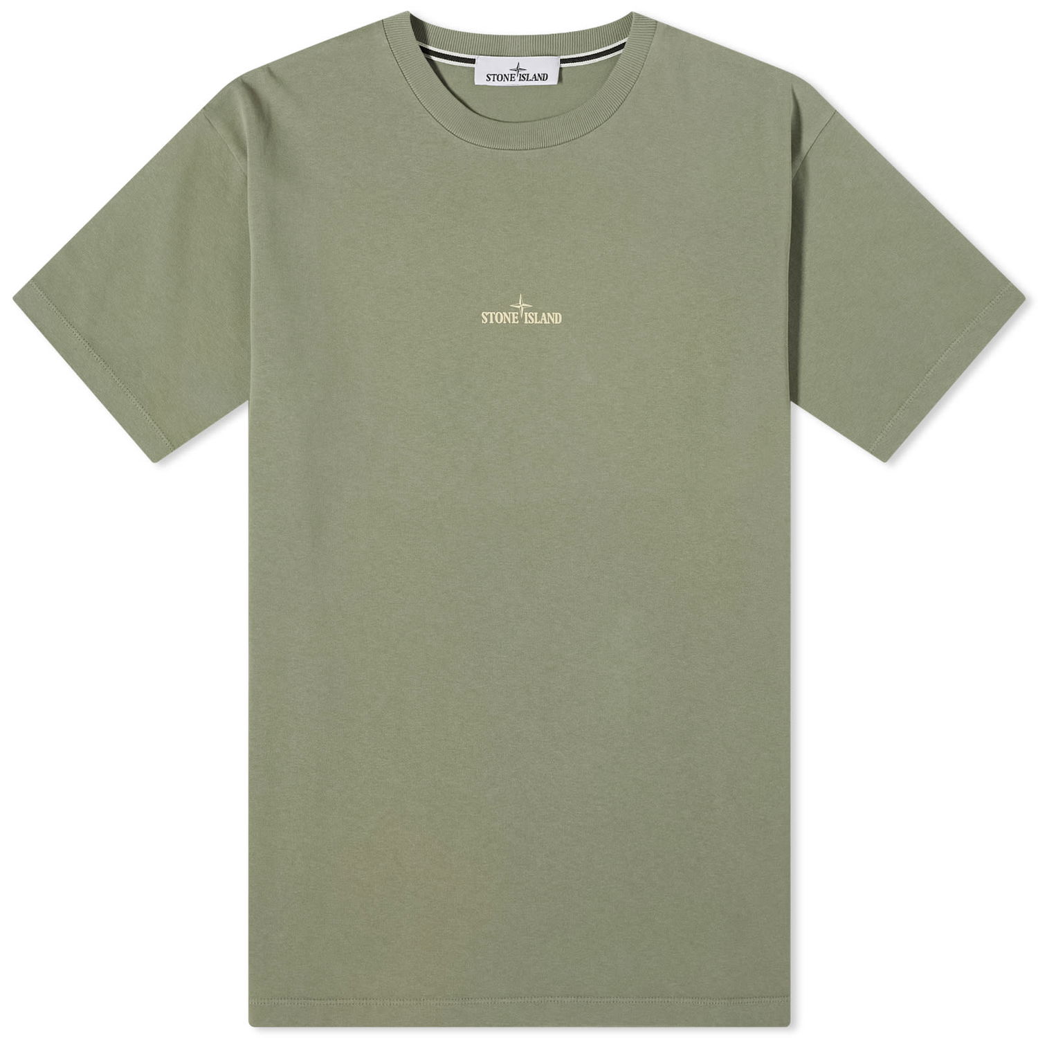 T-shirt Stone Island Camo One Badge Print T-Shirt Grøn | 80152RCE6-V0055, 0