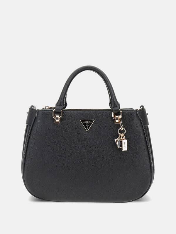 Håndtaske GUESS Charm Satchel Bag Sort | HWBG9519090