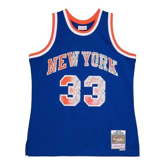 Tanktop Mitchell & Ness Mitchell & Ness NBA New York Knicks 'Patrick Ewing 33' Jersey Blå | SMJY1202-NYK91PEWBLUE