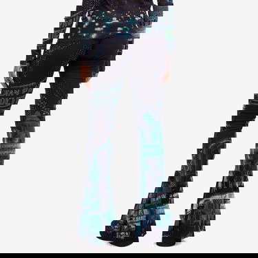 Leggings Jean Paul Gaultier Pigalle Print Mesh Trousers Sort | 2430FPA157T55259560100, 3