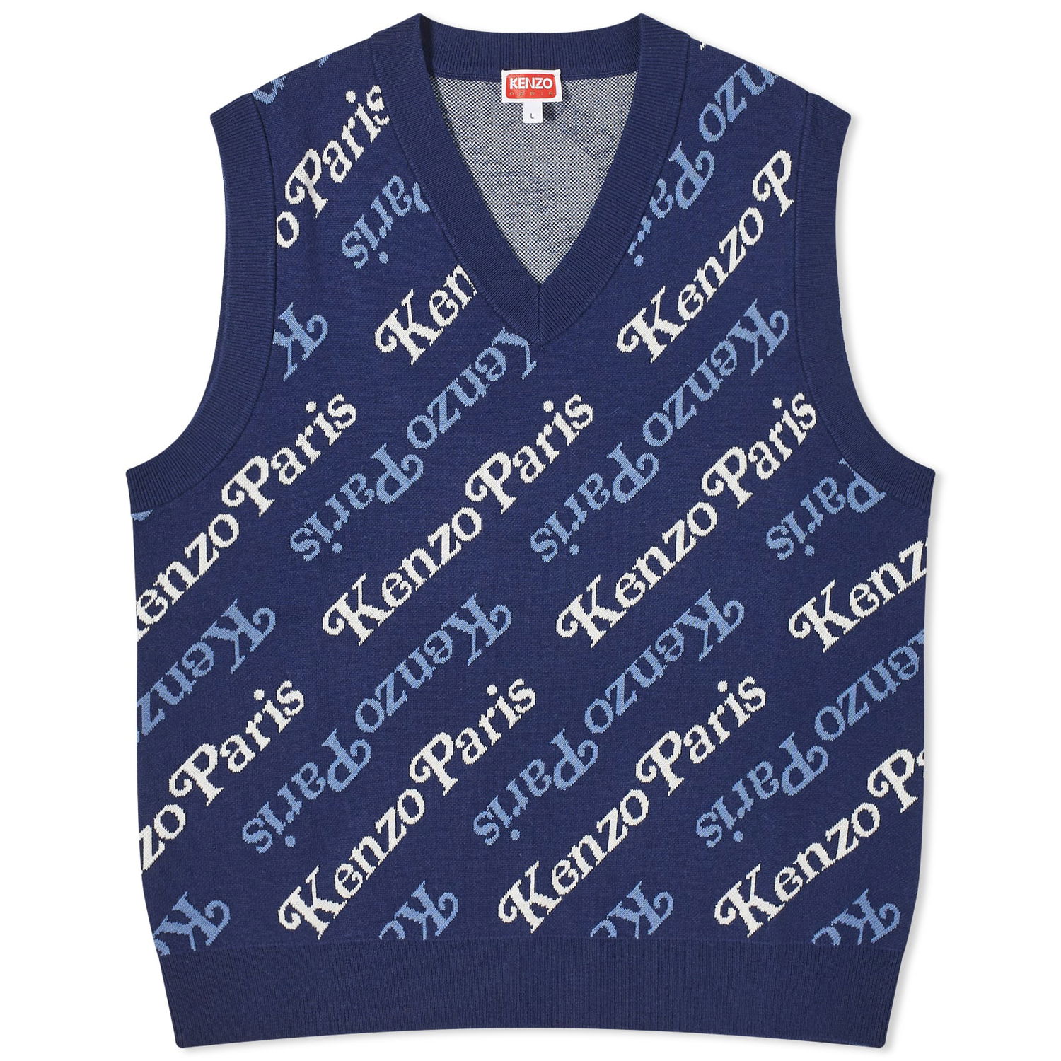 Vest KENZO Verdy x Knit Vest Mørkeblå | FE55PU4583CB-77, 0
