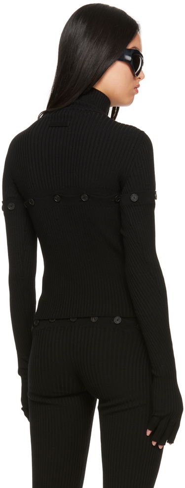 Sweater Jean Paul Gaultier Gaultier Button Turtleneck Sort | 23/15-F-PL036-M057-00, 2